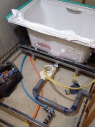 落ち着いたイメージのユニットバスに